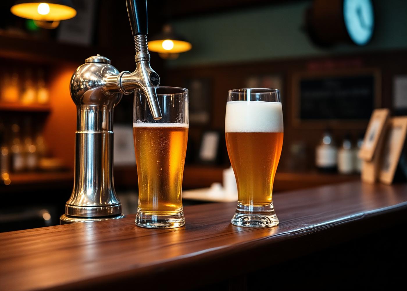 Výčep a natočené pivo
